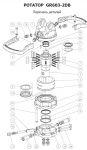 Комплект уплотнений для ротатора BALTROTORS GR603-2DB.